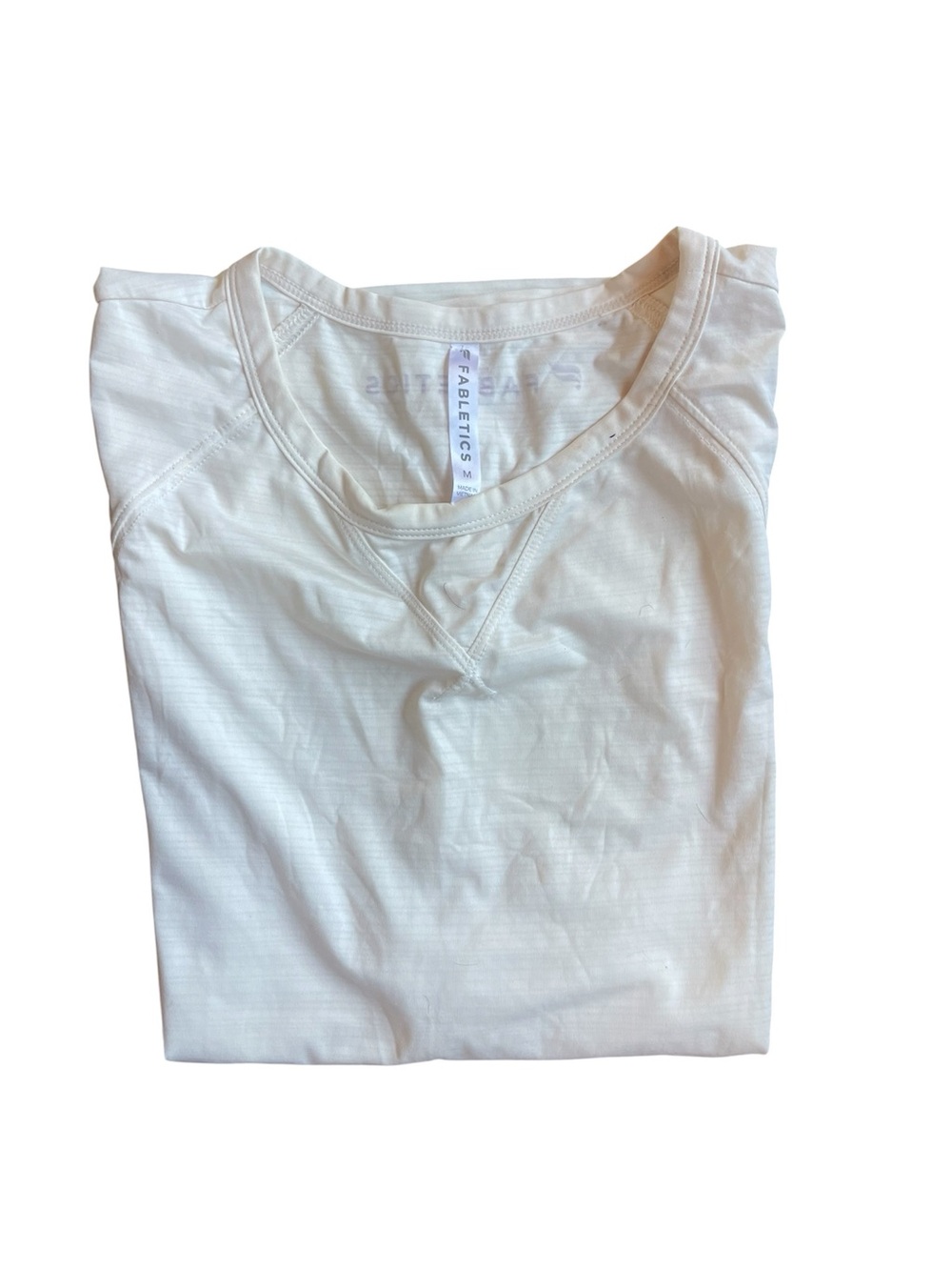 Fabletics Cream Sleeveless Crewneck Tank, Size Medium, Excellent Condition Soft - Picture 6 of 9